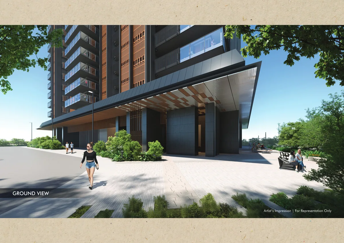 Krisumi City landscaped grounds ,  bamboo garden Sector 36A Gurgaon