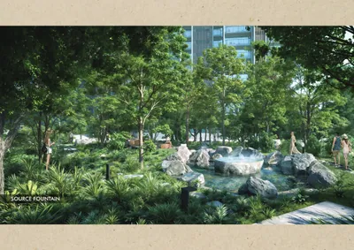 Source Fountain / Forest Mist Pond