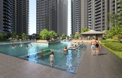 Main Pool, elevation render