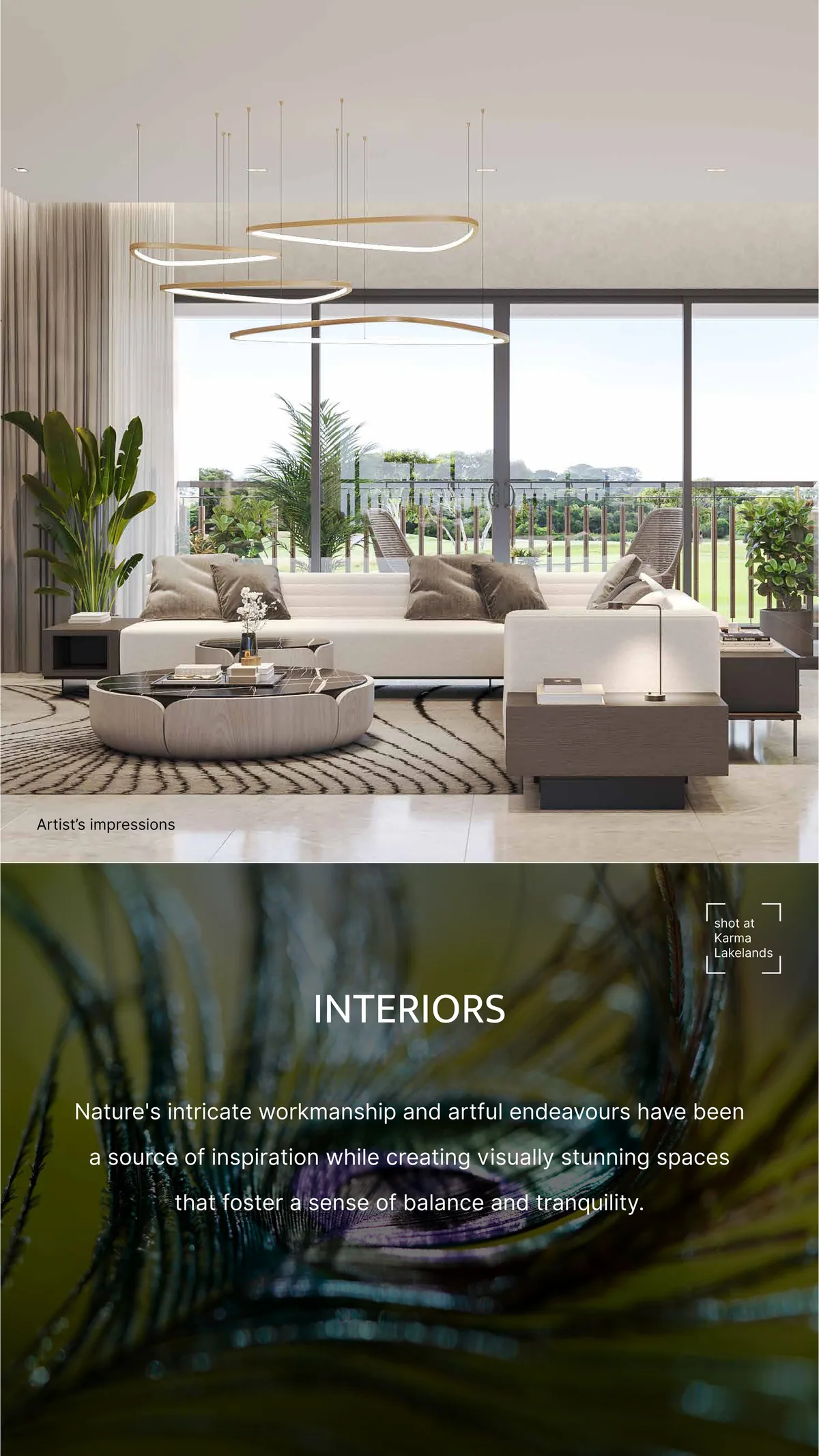 Sobha Aranya interior quality ,  living room pendant lights finish standard Sobha developer track record