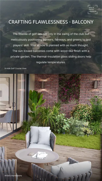 Balcony — Golf Course View Private Garden