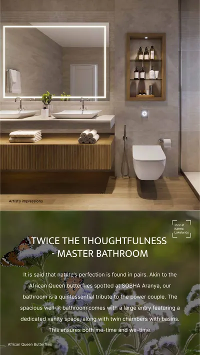 Interior — Master Bathroom Twin Vanity